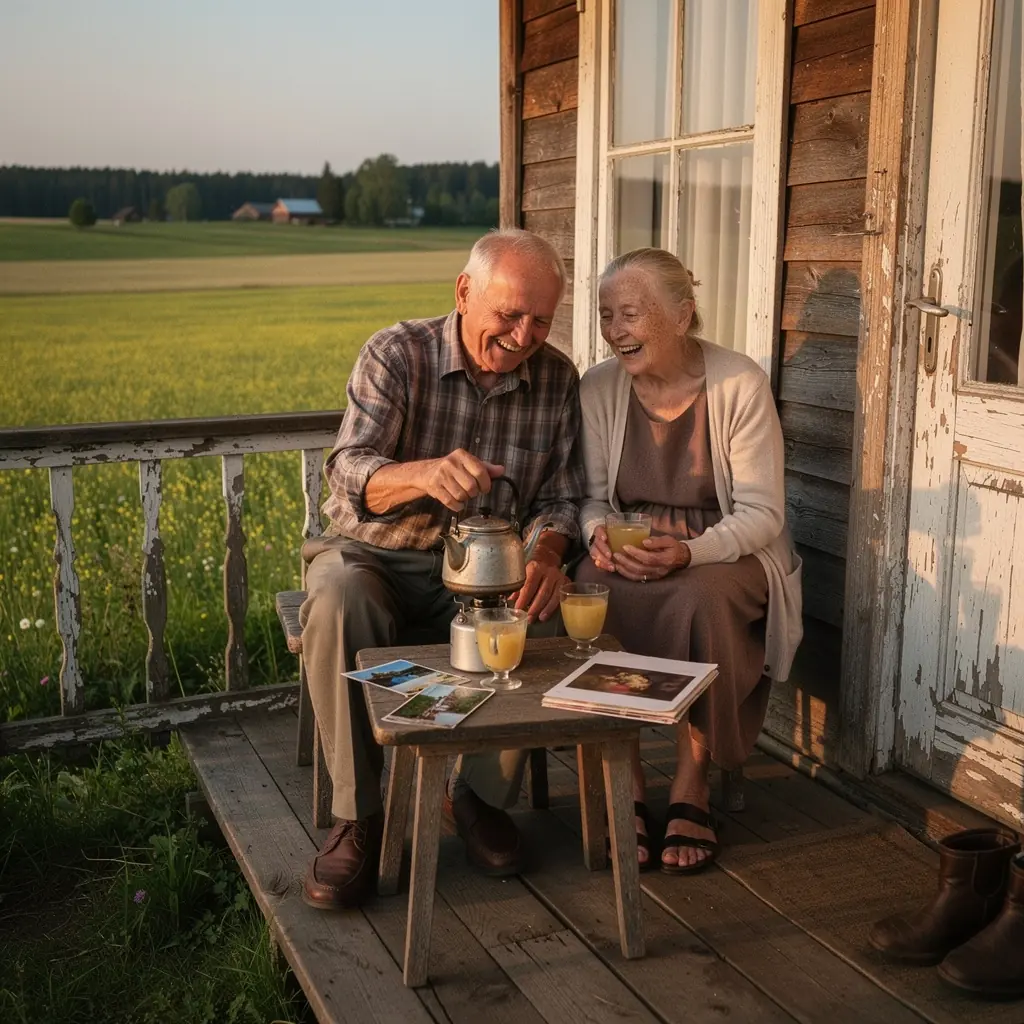 Žmonės, besimėgaujantys Jemenietiška citrino arbata, su šypsenomis bendrauja drauge.
